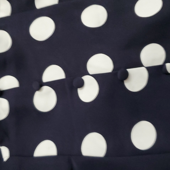 Fashion Nova Blue Polka Dot Dress, S - Picture 4 of 8